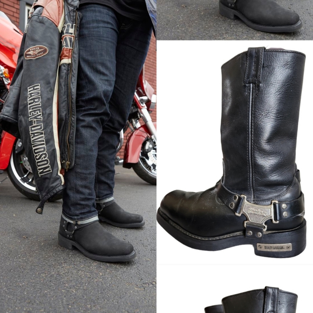 Harley-Davidson Men's Black Riding Boots